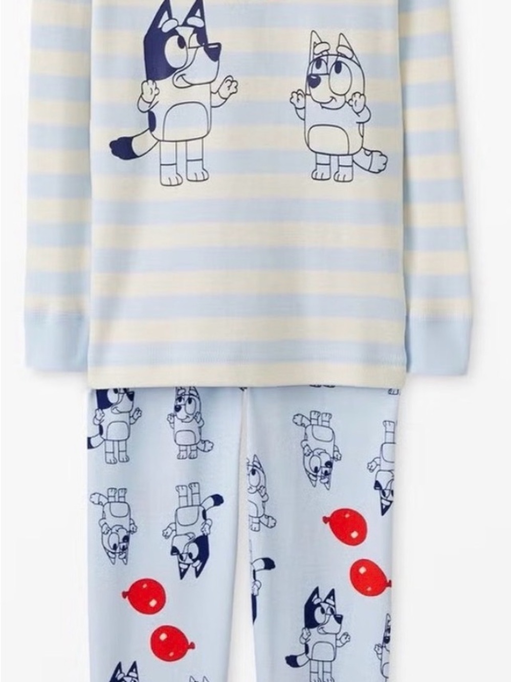 Hanna Andersson Striped Bluey Pajamas -size 4